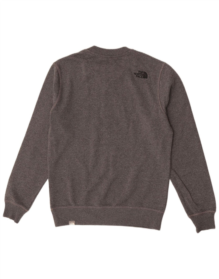 Felpa grafica da uomo The North Face Maglione piccolo cotone chiazzato grigio