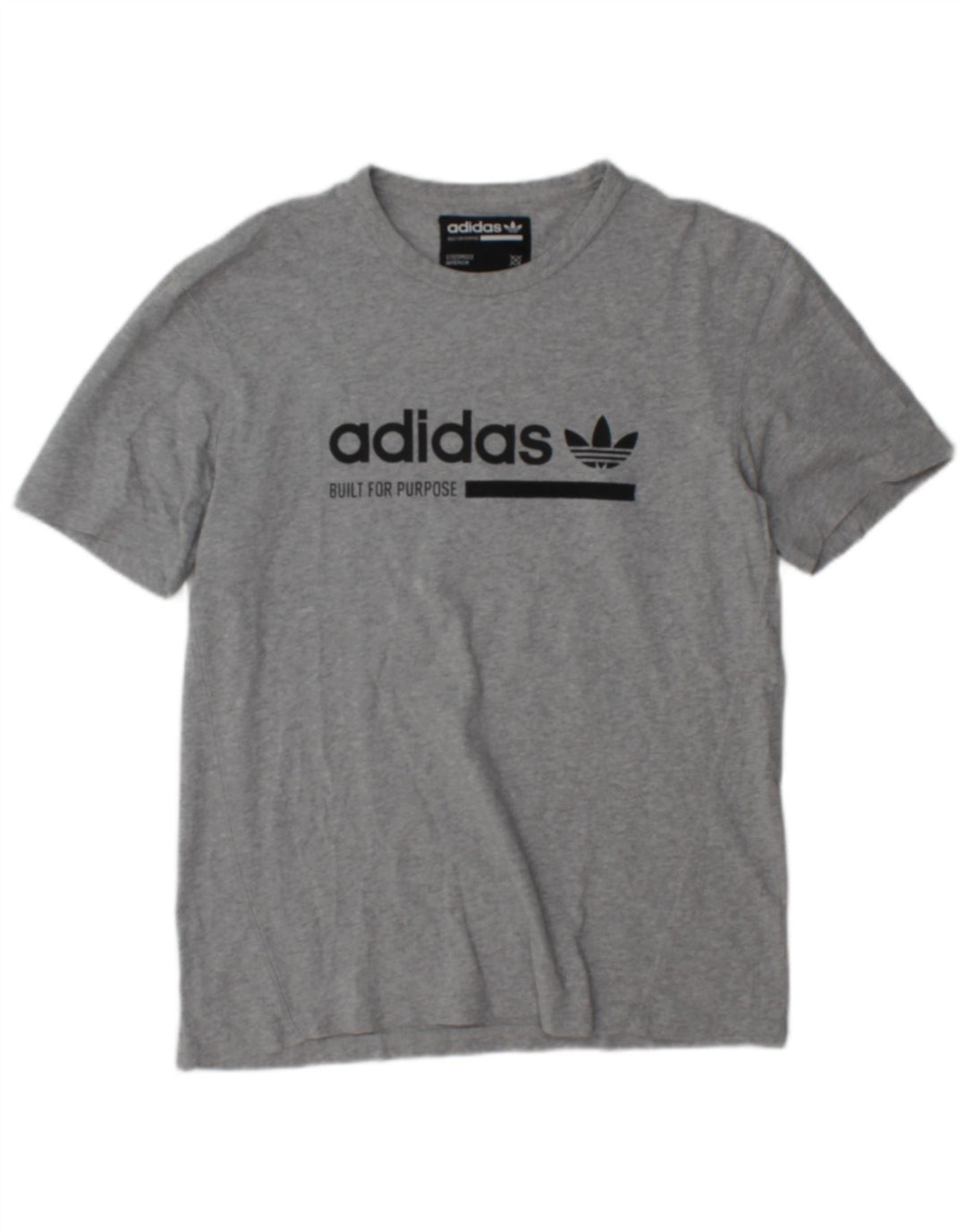 T-shirt grafica da uomo Adidas Top piccola grigia