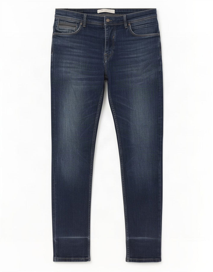Jeans slim da uomo Zara EU 44 Large W34 L33 Blu