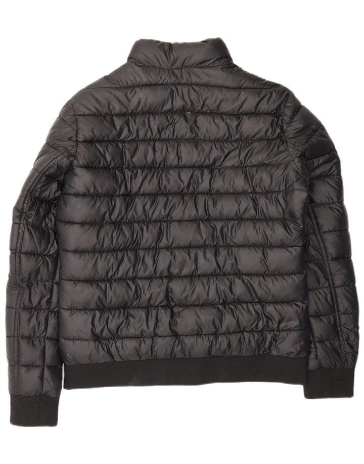 Giacca imbottita da donna JACK WILLS UK 12 poliestere nero medio