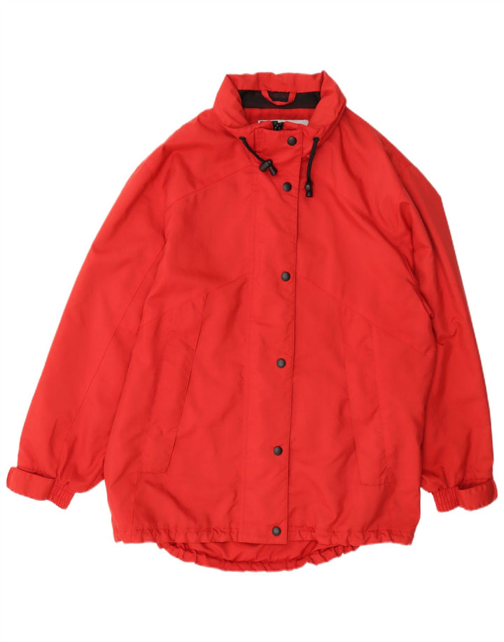 Impermeabile oversize da donna Marks & Spencer UK 12/14 Poliestere rosso medio