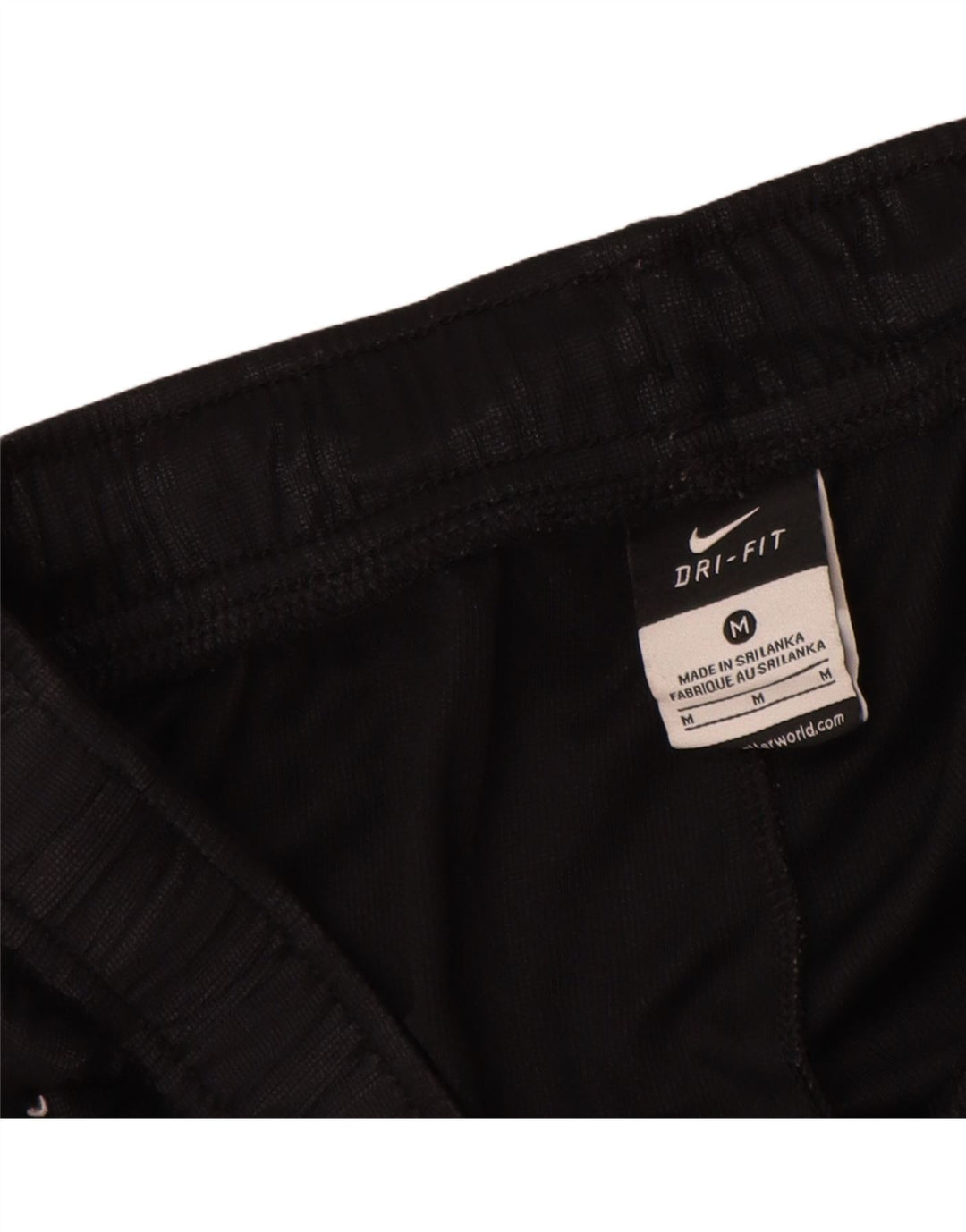 Pantaloncini sportivi Nike Dri Fit da uomo in poliestere a righe nere medie