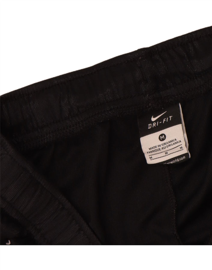 Pantaloncini sportivi Nike Dri Fit da uomo in poliestere a righe nere medie