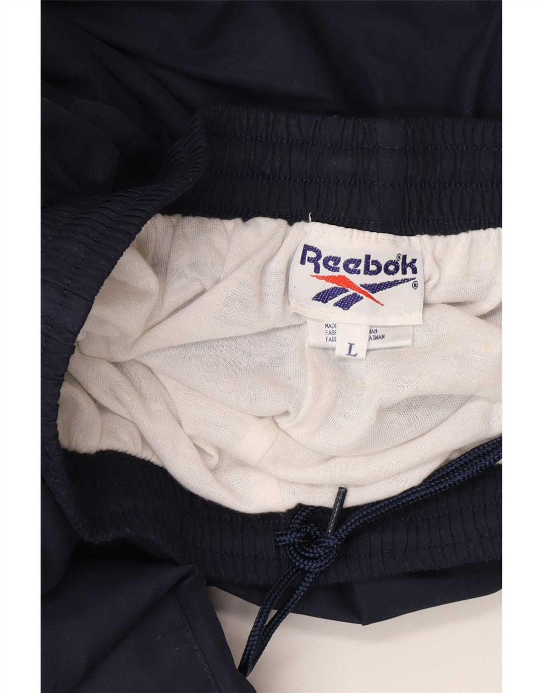 Pantaloni da tuta da uomo Reebok Joggers Large Blu Navy Poliestere