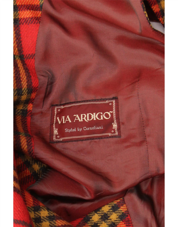 Gilet da uomo Via Ardigo piccolo quadretto rosso