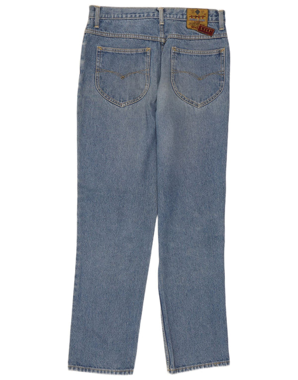 Jeans affusolati da donna vintage W34 L32 in cotone blu