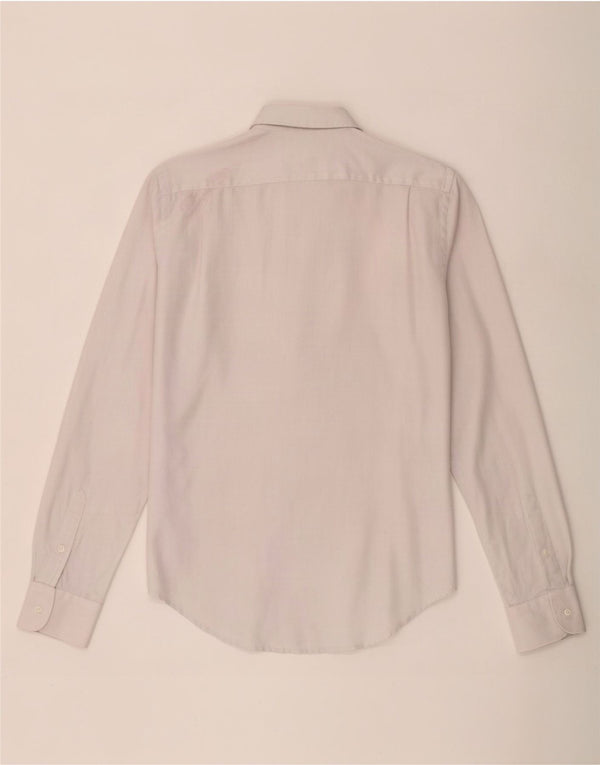 Camicia Zara da uomo vestibilità regolare piccola in cotone grigio