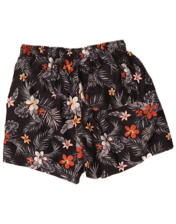 Pantaloncini da bagno da uomo Mountain Warehouse Grandi in poliestere nero floreale