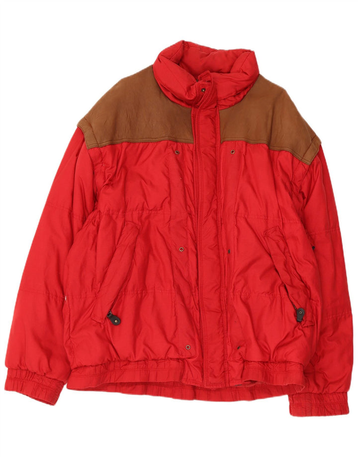 Giacca imbottita da uomo Daniel Hechter IT 52 XL Rosso Colourblock Poliammide