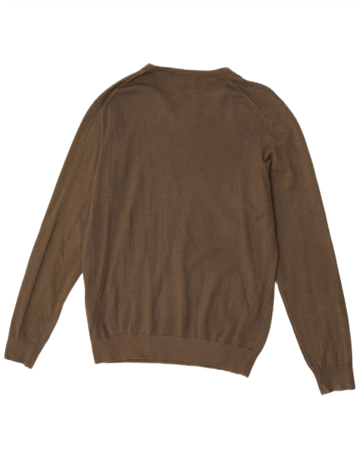 Maglione Liu Jo da uomo con scollo a V grande in viscosa kaki