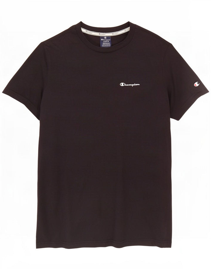 T-shirt da uomo Champion Top piccola in cotone nero