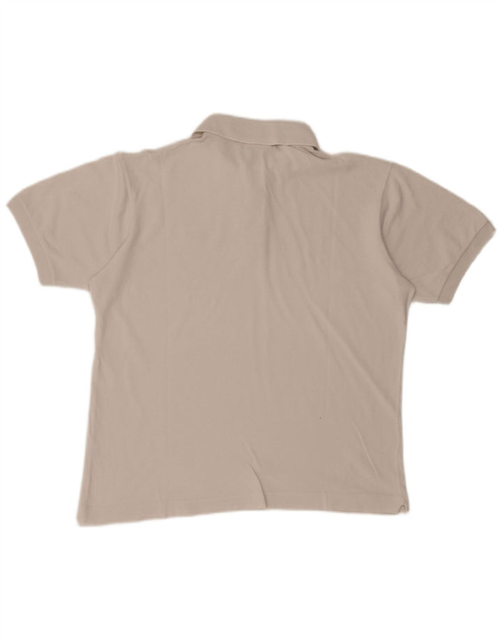 Polo da uomo Lacoste taglia 4 media in cotone bianco