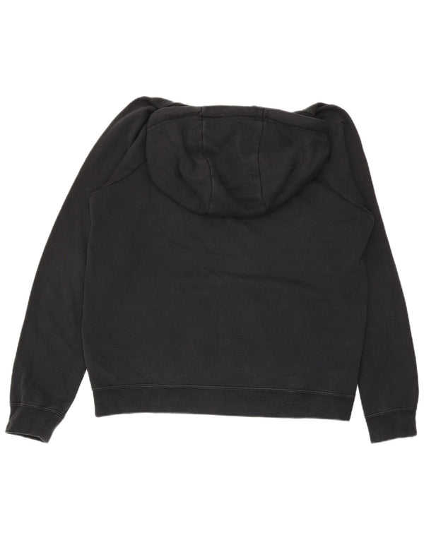 Felpa con cappuccio oversize da donna Nike UK 10 piccola in cotone nero