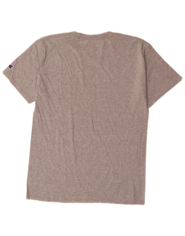 T-shirt grafica Champion da uomo della Stanford University, in cotone grigio medio