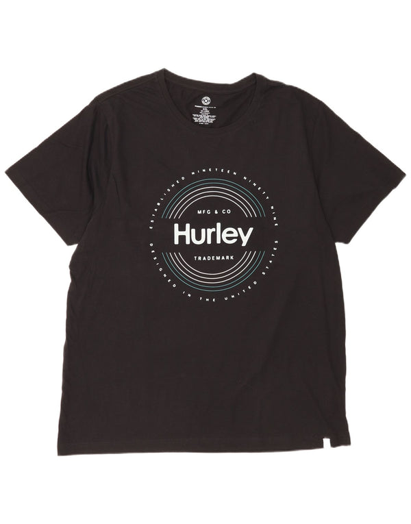 T-shirt grafica da uomo Hurley Top 2XL cotone nero