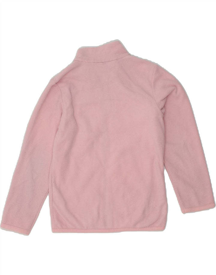 PUMA Girls Fleece Jacket 7-8 Years Small Pink Polyester Vintage Puma and Second-Hand Puma from Messina Hembry 