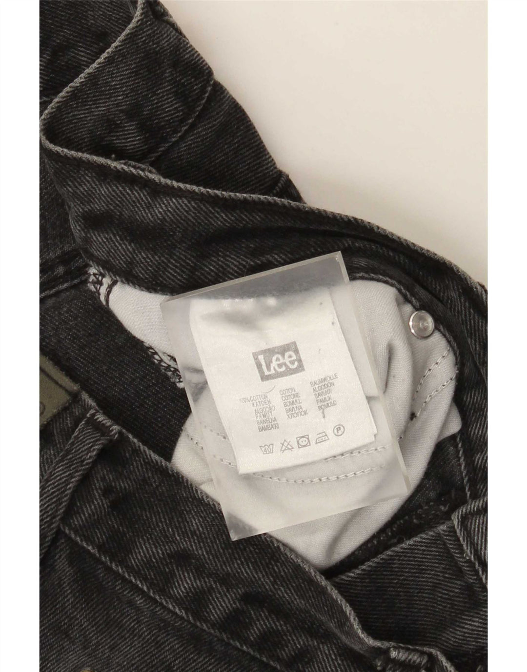 Jeans dritti da uomo Lee Brooklyn W34 L30 cotone grigio