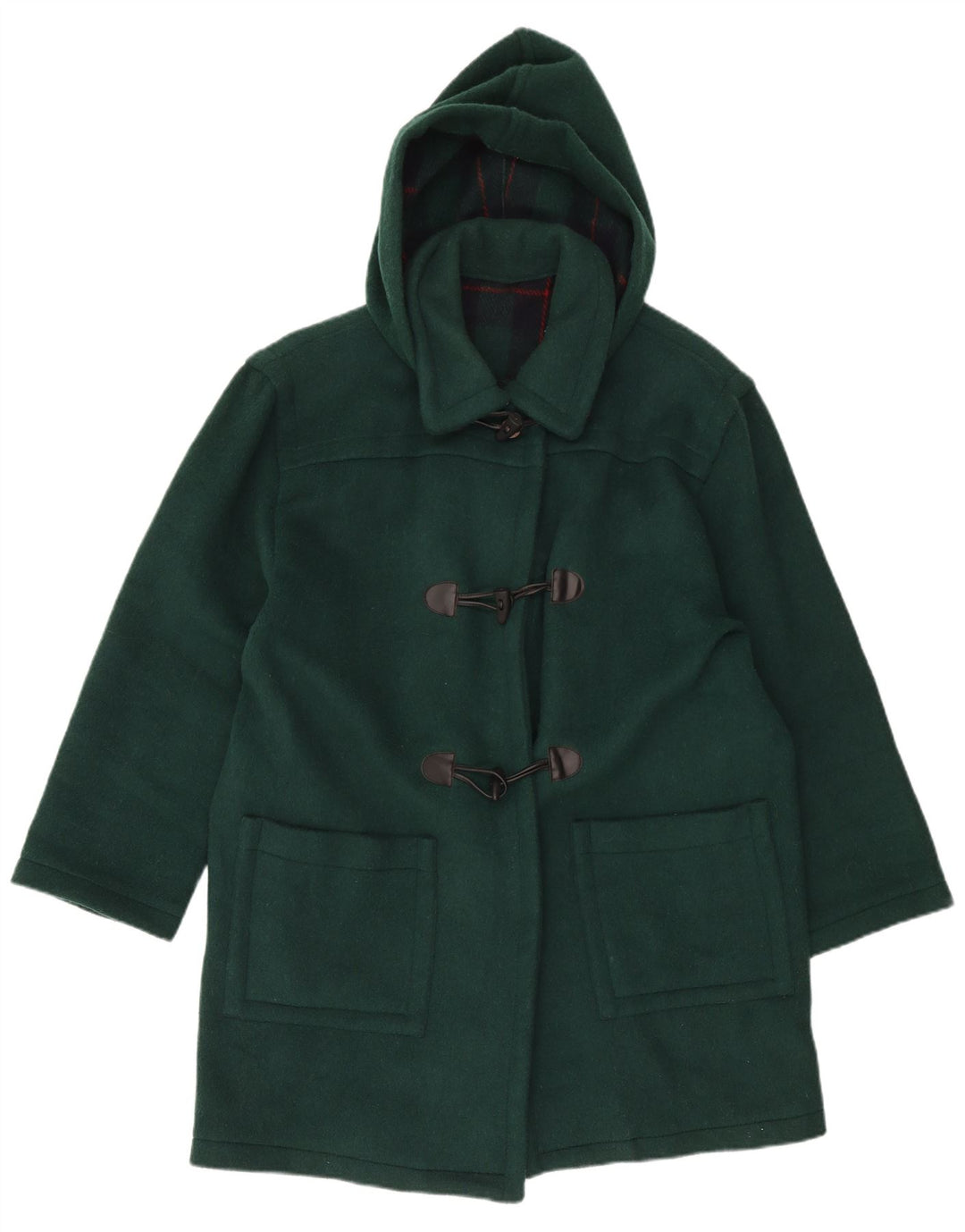 Montgomery con cappuccio da donna vintage UK 16 grande verde