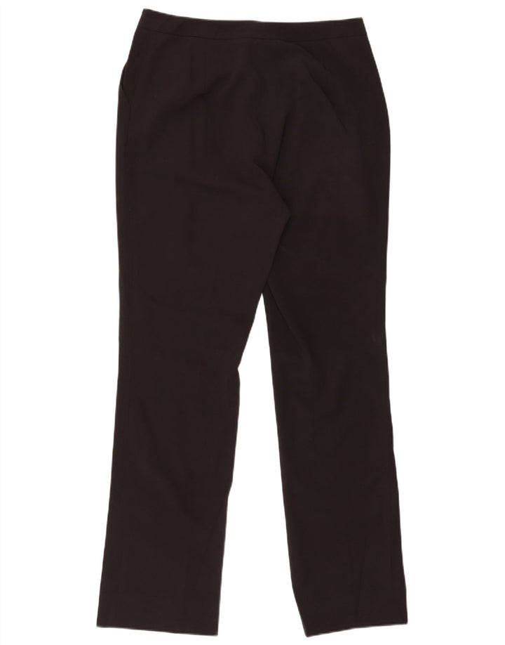 Pantaloni da abito dritti da donna CALVIN KLEIN W28 L30 poliestere nero