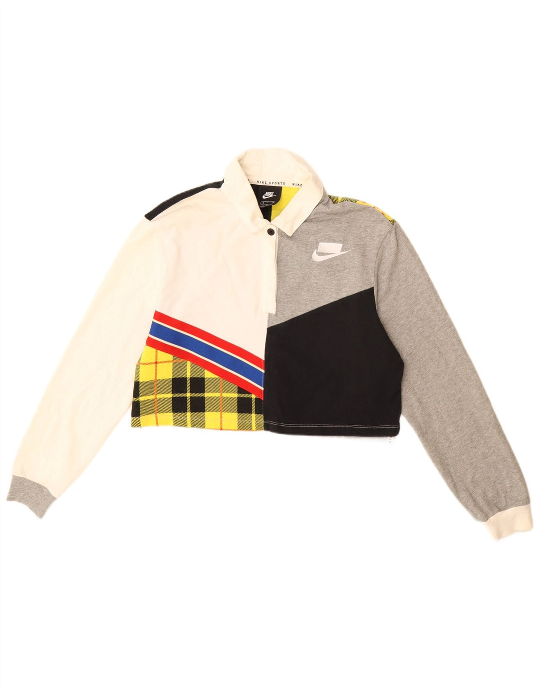 Polo da rugby corta oversize da donna NIKE UK 10 piccola multicolore