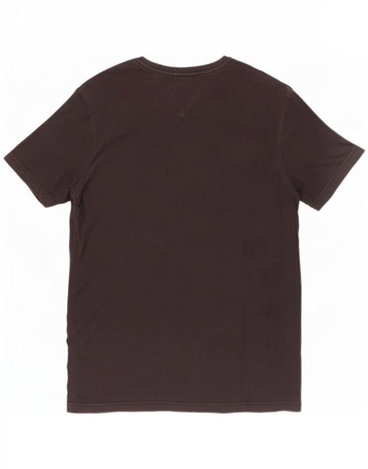 T-shirt da uomo Tommy Hilfiger Top in cotone nero medio