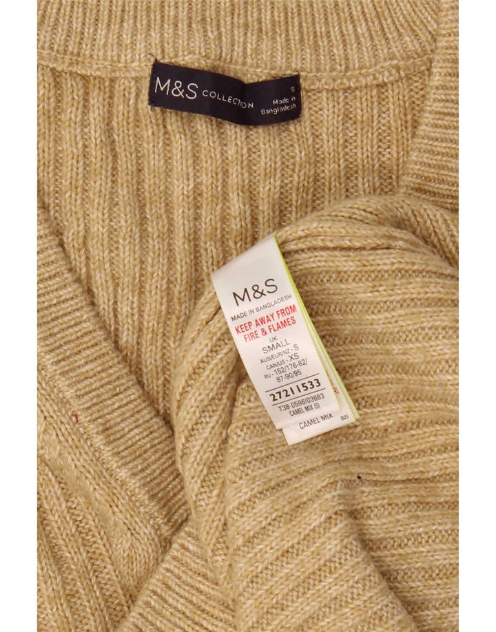 Canotta da donna Marks & Spencer UK 10 piccola in cotone beige