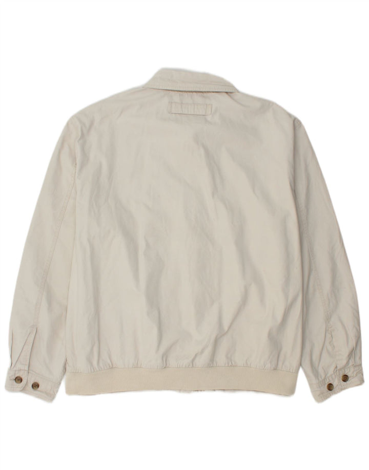TOMMY HILFIGER Giubbotto bomber da uomo UK 42 XL Cotone bianco