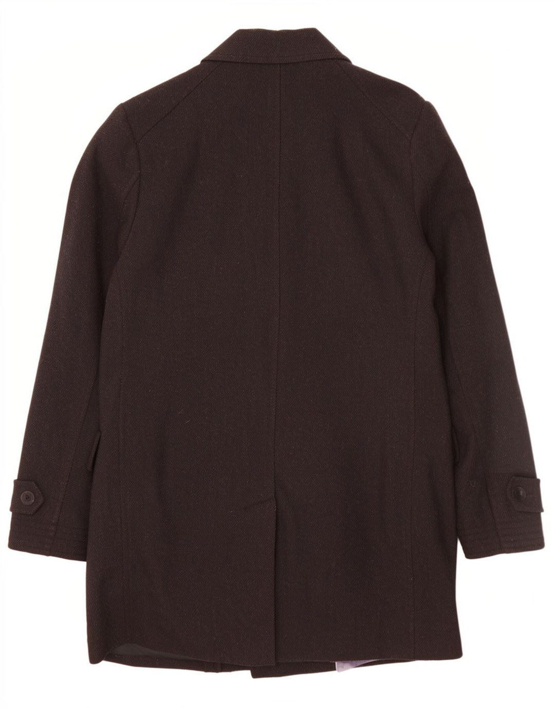 Cappotto da uomo Ted Baker taglia 3 medio in lana nera classico