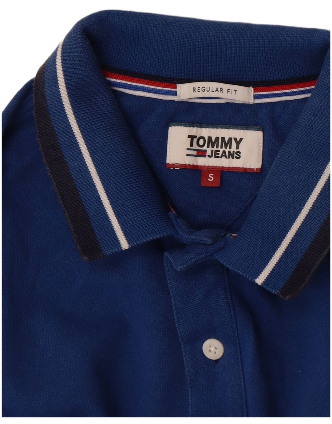 Polo da uomo vestibilità regolare Tommy Hilfiger piccola blu