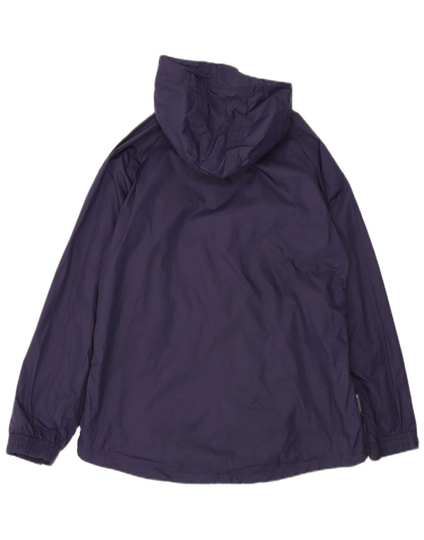 Giacca antipioggia con cappuccio da donna Mountain Warehouse UK 16 Large in nylon blu navy