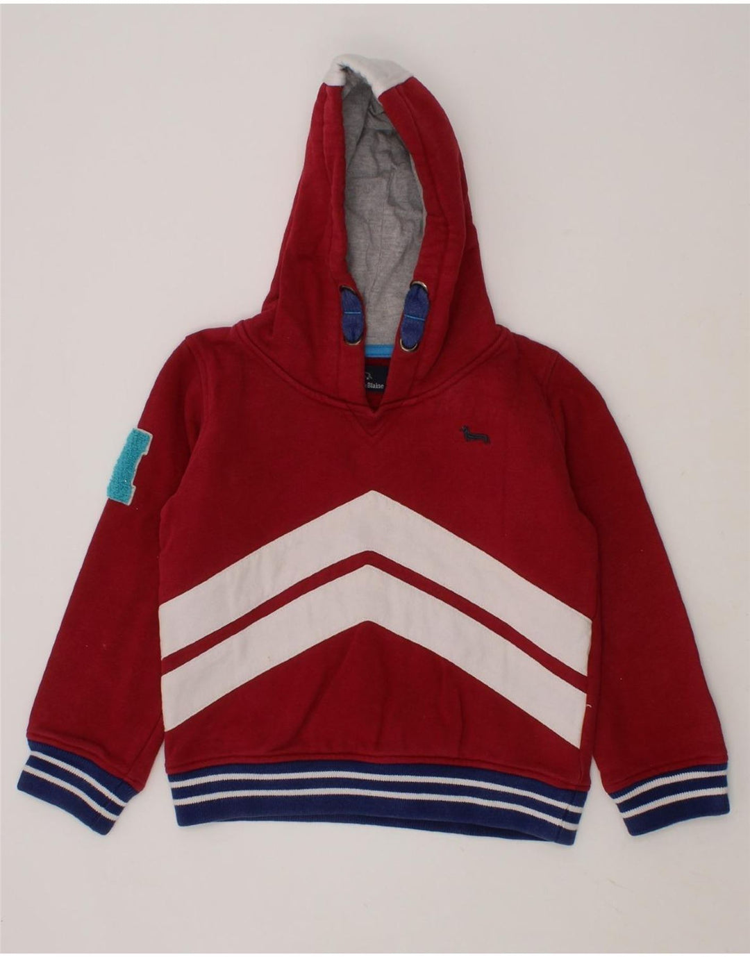 HARMONT & BLAINE Boys Sweatshirt Jumper 3-4 Years Red Colourblock Cotton Vintage Harmont & Blaine and Second-Hand Harmont & Blaine from Messina Hembry 