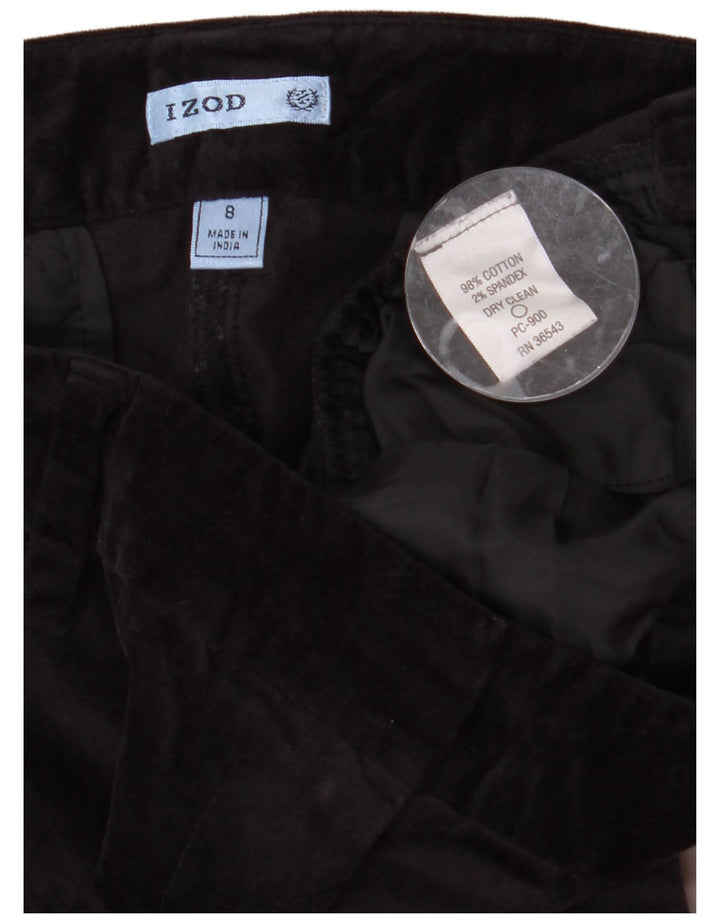 Pantaloni chino da donna in velluto bootcut IZOD US 8 medio W32 L31 blu navy