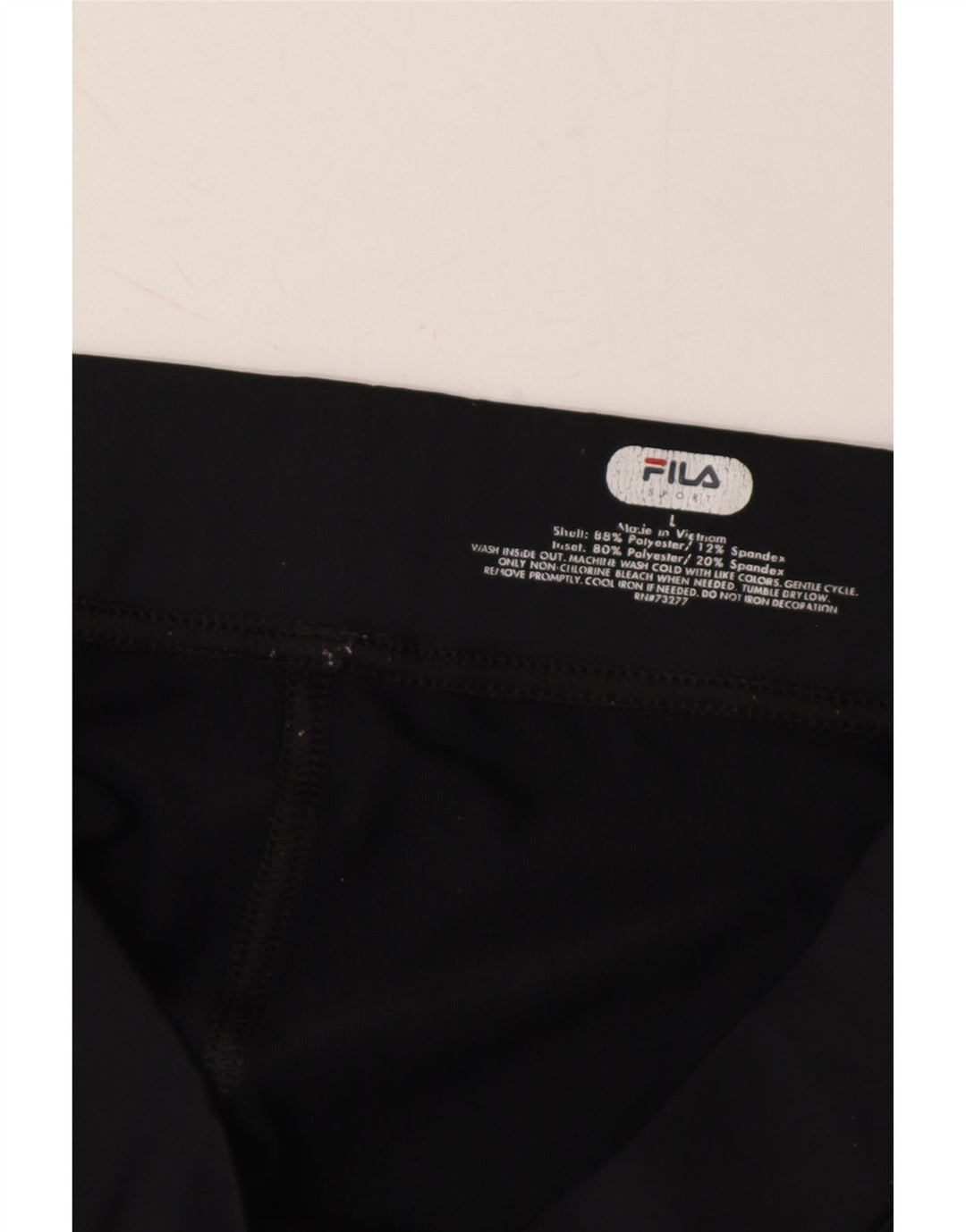 FILA Womens Bermuda Sport Shorts UK 16 Large Black Polyester Vintage Fila and Second-Hand Fila from Messina Hembry 