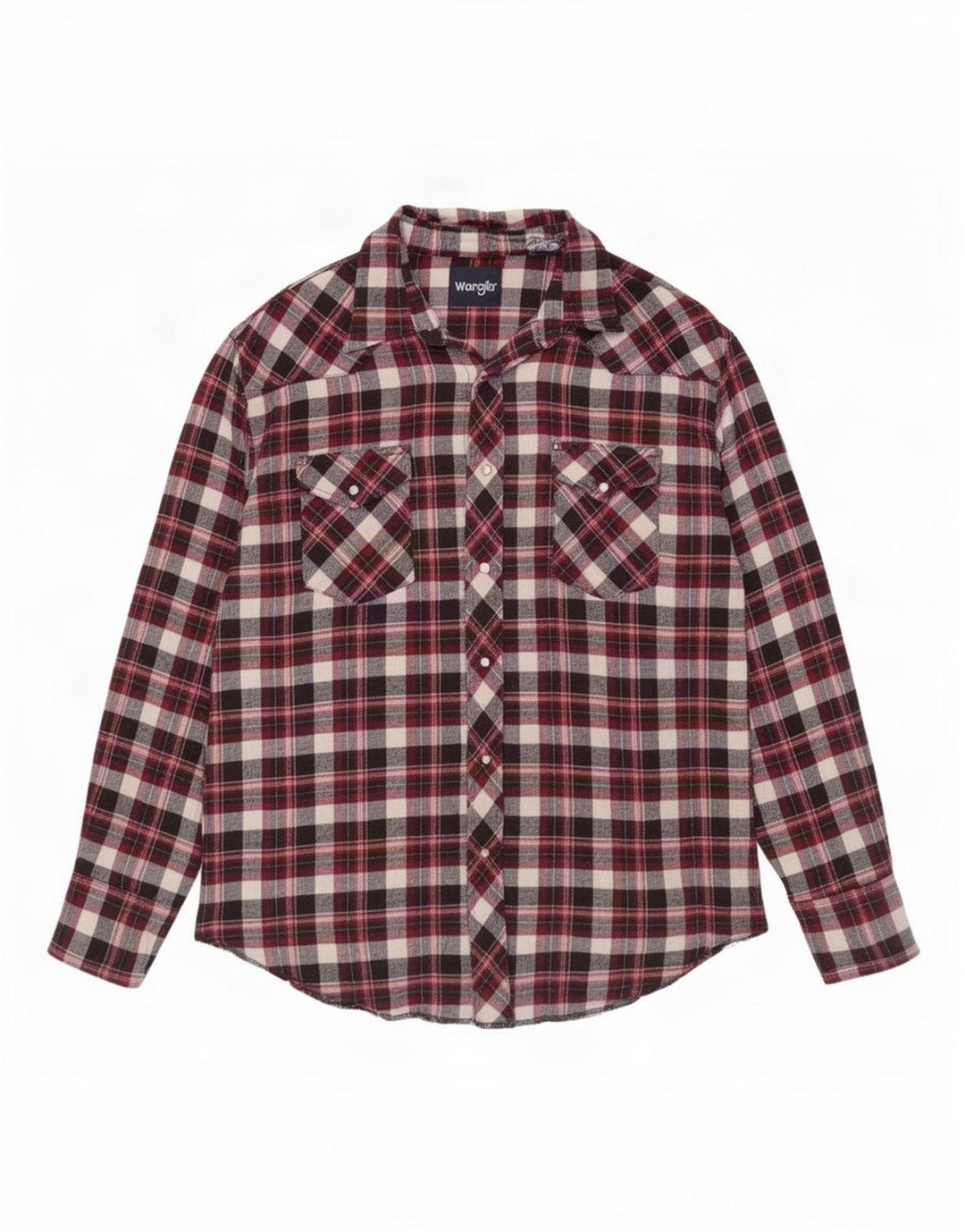 Camicia in flanella da uomo Wrangler 2XL a quadri rossi