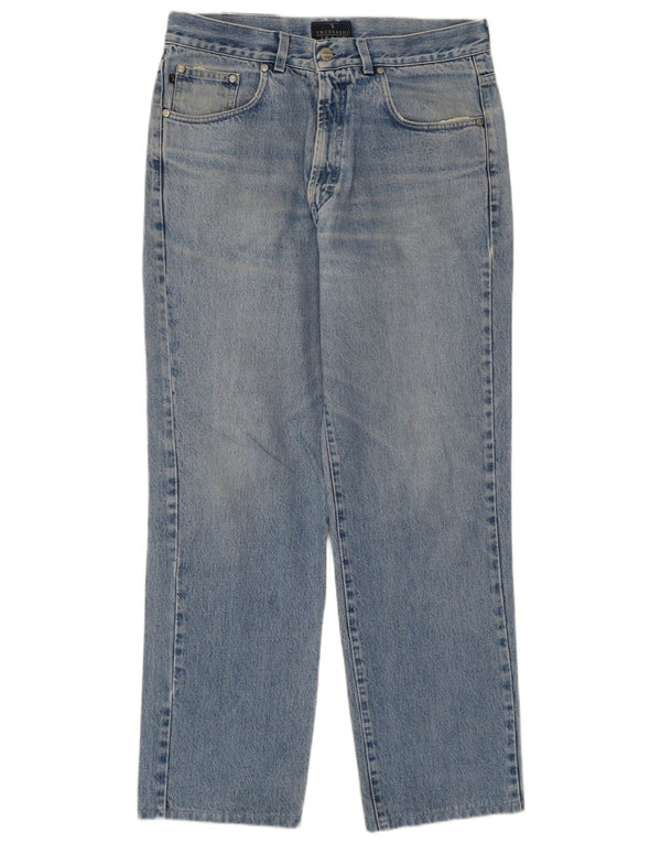 Jeans Straight Uomo Trussardi W33 L29 Cotone Blu