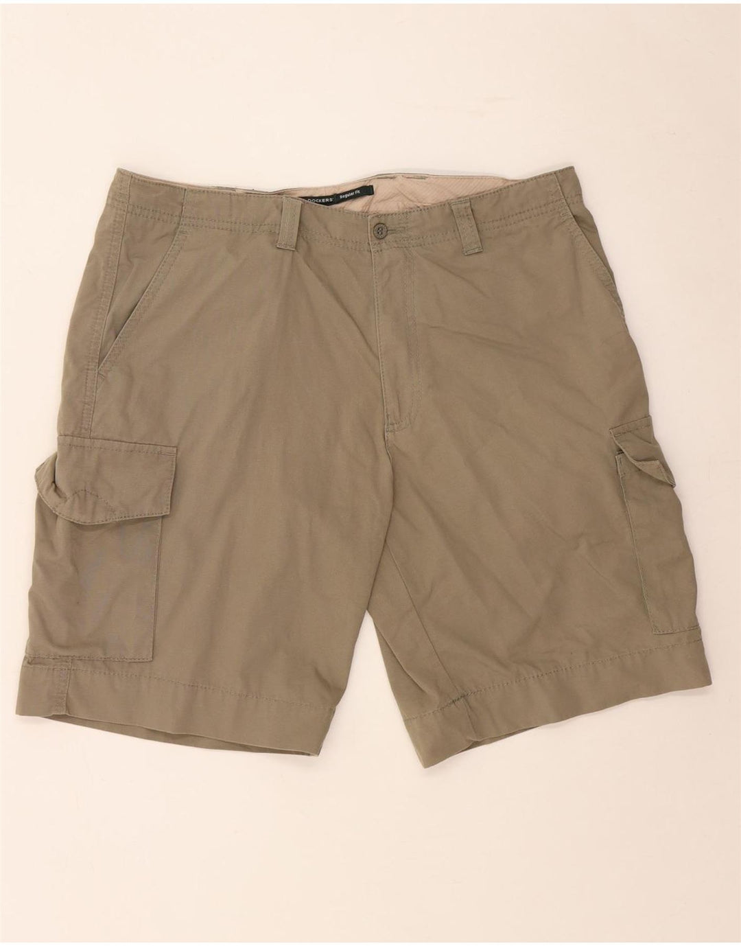 DOCKERS Pantaloncini cargo da uomo vestibilità regolare W38 XL Cachi