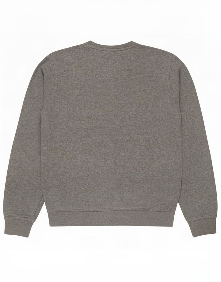 Felpa Nike da uomo in cotone chiazzato grigio medio