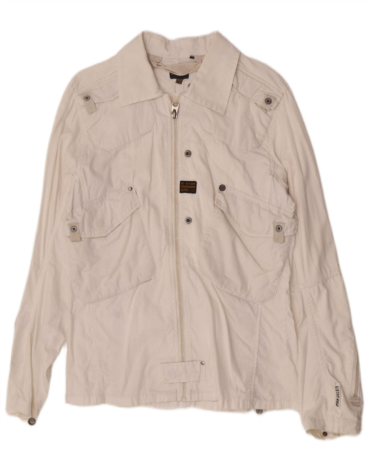 Giacca militare da donna G-Star UK 18 XL Cotone bianco