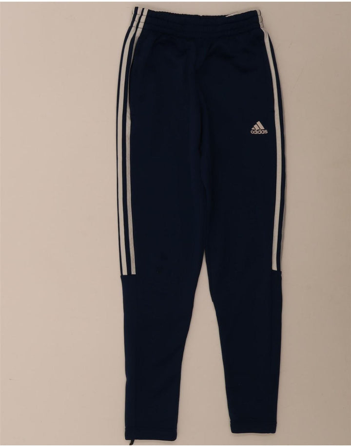 Pantaloni da tuta da uomo Adidas XS poliestere blu navy