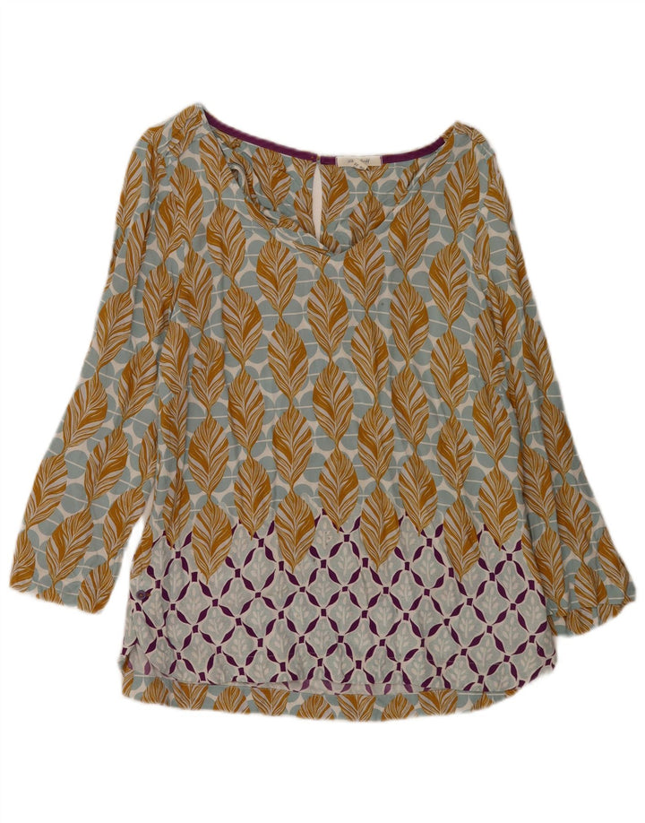Camicetta da donna con maniche a 3/4 di White Stuff UK 10 Piccolo floreale multicolore