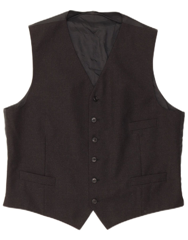 Gilet vintage da uomo medio nero