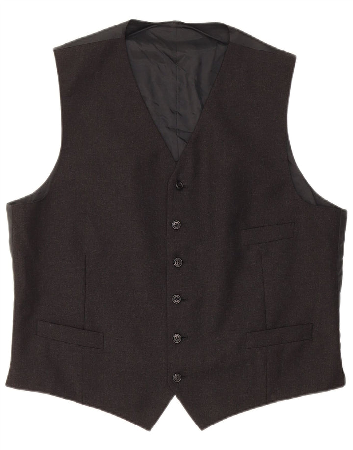 Gilet vintage da uomo medio nero