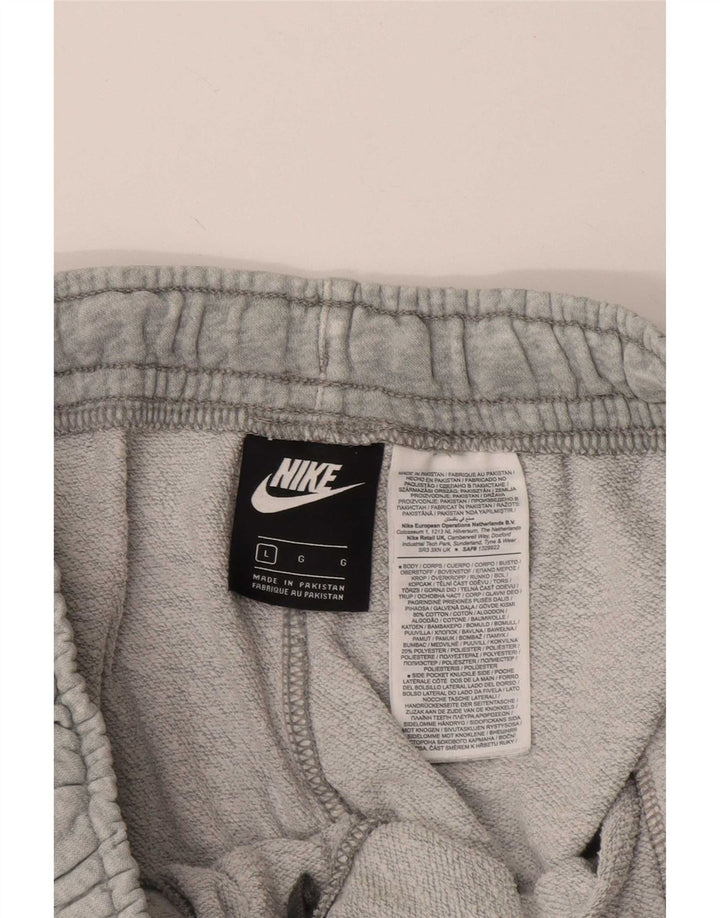 Pantaloncini sportivi Nike da uomo con grafica grande, cotone chiazzato grigio