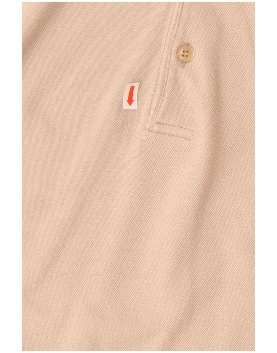 Polo da uomo a maniche lunghe NAVIGARE XL in cotone beige