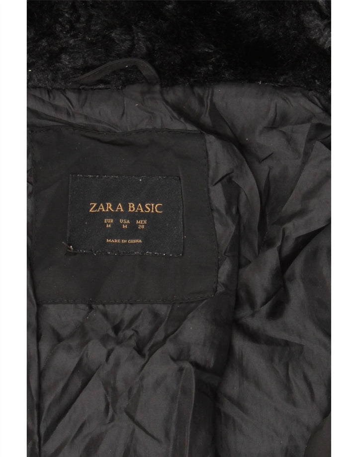 Cappotto imbottito da donna Zara UK 14 medio nero