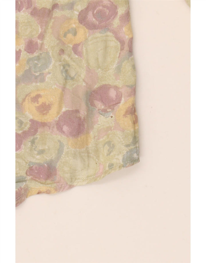 Camicia da uomo VINTAGE grande floreale multicolore