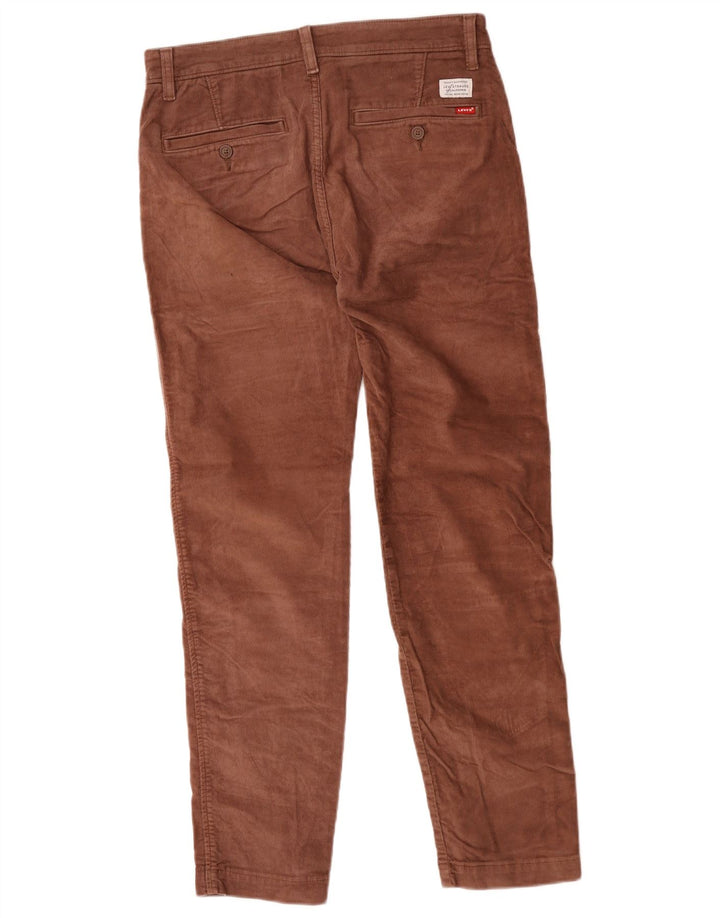 Pantaloni Levi's da uomo in velluto a coste affusolati W30 L32 in cotone marrone