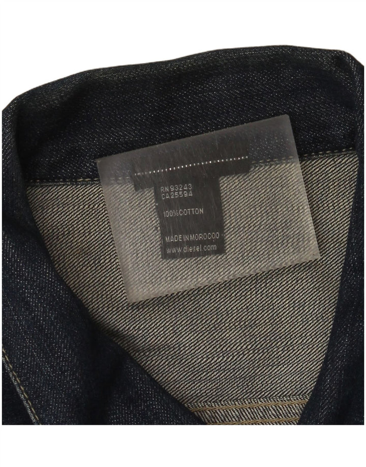 Giacca di jeans da uomo Diesel UK 44 2XL Cotone blu navy