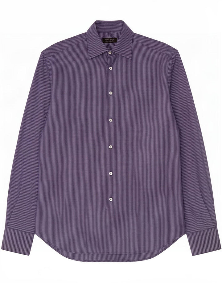 Camicia Zara da uomo EU 42 grande gessato blu navy