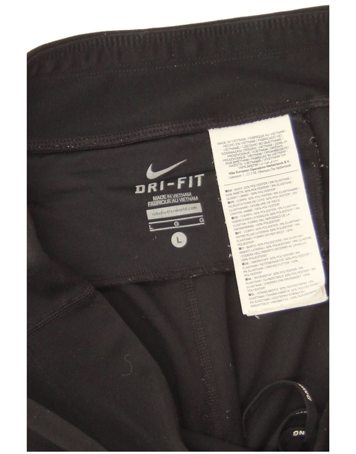 Leggings Nike Dri Fit da donna UK 16 Large Nero Poliestere